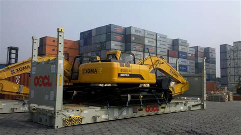 shipment of excavators